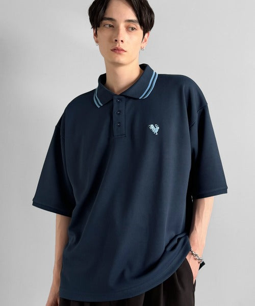 「洗練を纏う、上質な日常。」刺繍入りハイクオリティダブルフェイス素材ポロシャツ／Embroidered High-Quality Double Face Polo co1150026