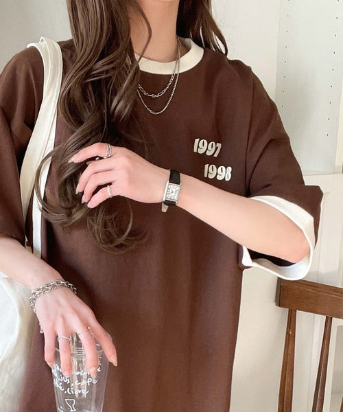 ゆるっとカジュアルに。半袖リンガーフロッキーテニスTシャツ ce1020214