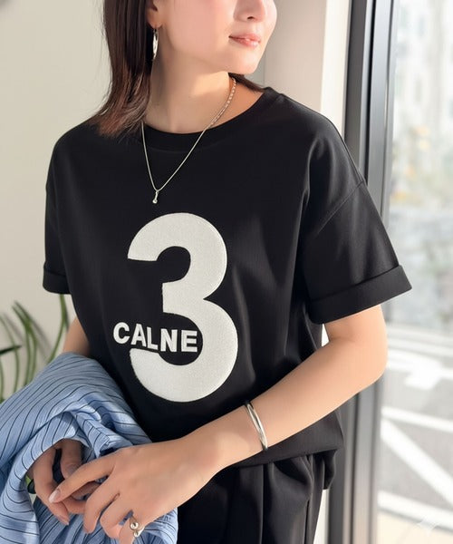 【前後2way】快適素材、立体刺繍がアクセントに♪綿100％デザインナンバリングサガラ刺繍T ce1350008