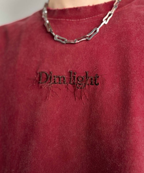 「1枚で主役。」紐刺繍スノーウォッシュ加工ノースリーブTシャツ／String Embroidery Snow-Washed Sleeveless T-Shirt co1150032