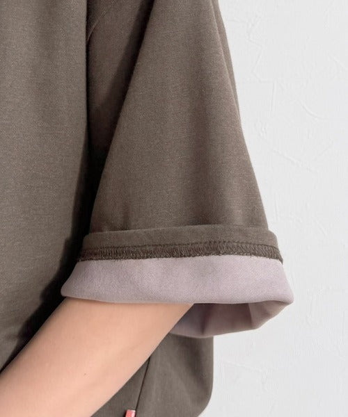 《JaVaジャバコラボ》ゆるシルエットに、ひとさじのアクセント。オーバーサイズ配色BIGTEE jv1110190