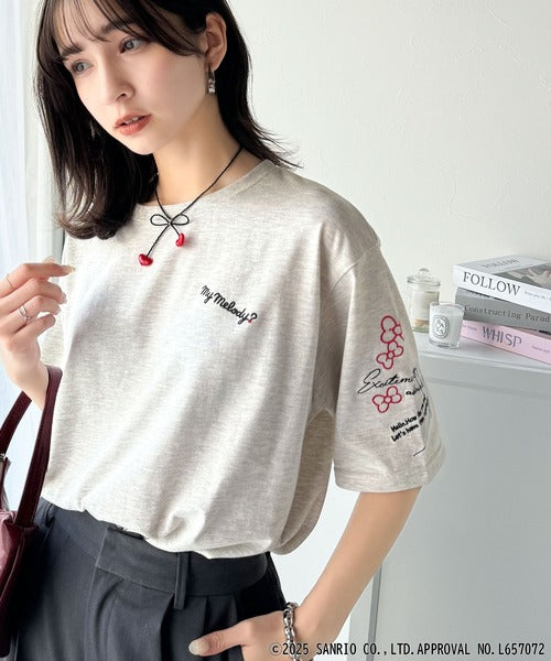 【Sanrio characters/サンリオキャラクターズ】大人可愛い！かくれんぼシリーズランダム刺繍ビッグTシャツ（半袖） ce1350003