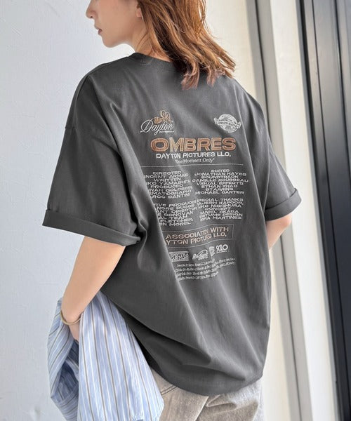 《JaVaジャバコラボ》お洒落見え抜群。大人カジュアルなゆったり半袖T。バック刺繍ビッグTEE（半袖） jv1260550