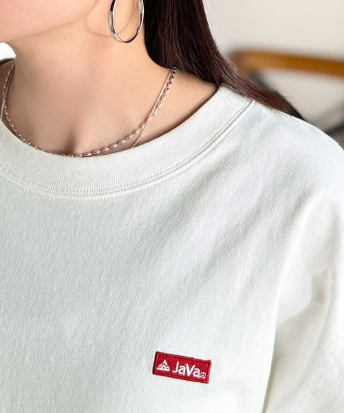 《JaVaジャバコラボ》背中で語る。綿100％バックグラフィック刺繍Tシャツ（半袖） jv1050357
