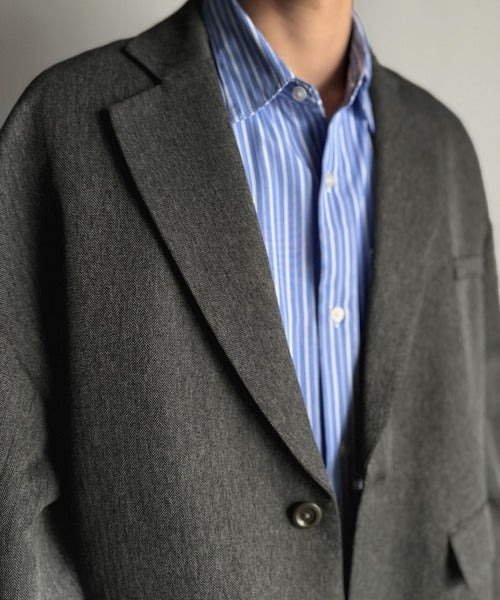 【classical origin】「際立つ、風格。」袖タックオーバーサイズジャケット（長袖）／Tucked sleeves oversized jacket ao1265014