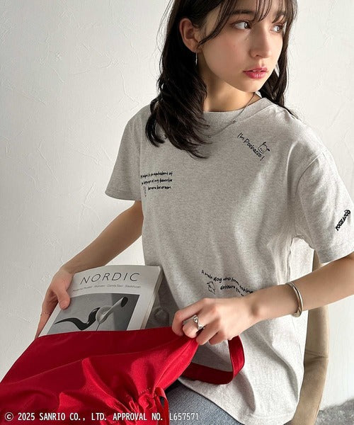 【Sanrio characters/サンリオキャラクターズ】綿100％!かわいい魅力サンリオキャラクターズ刺繍半袖Tシャツ ce1330035