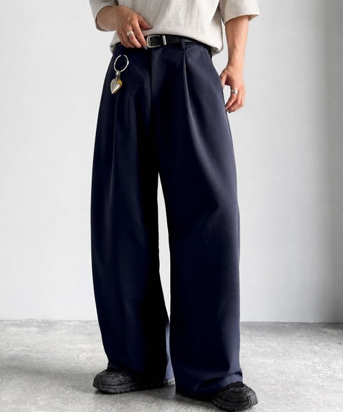 【Classical Origin】「進化系ベーシック。」セミカーブライン ワンタックスラックス／Curved Line One-Tuck Slacks co0780001