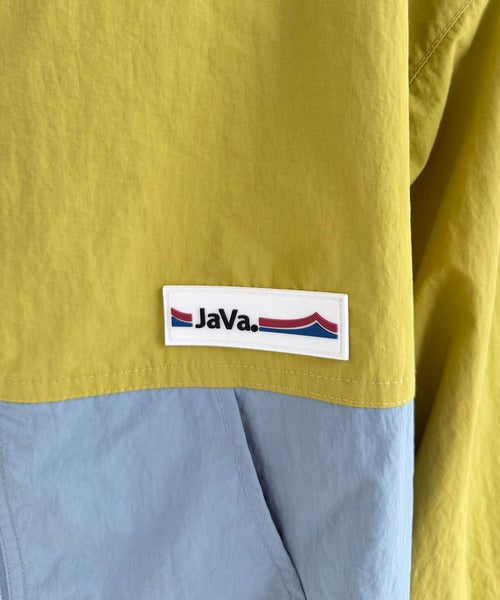 【キッズ】《JaVaジャバコラボ》親子お揃いできちゃう！季節の変わり目に嬉しい バイカラーナイロンジャケット jk1260081