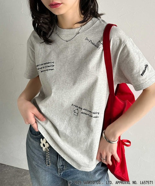 【Sanrio characters/サンリオキャラクターズ】綿100％!かわいい魅力サンリオキャラクターズ刺繍半袖Tシャツ ce1330035