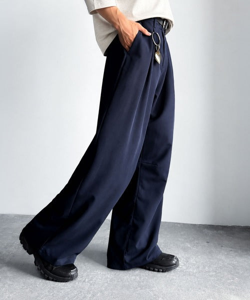 【Classical Origin】「進化系ベーシック。」セミカーブライン ワンタックスラックス／Curved Line One-Tuck Slacks co0780001