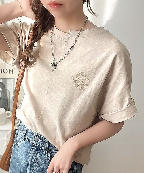 《JaVaジャバコラボ》綿100％!こだわり満載の自信アイテム☆切替BODYロゴTシャツ（半袖） jv1330014