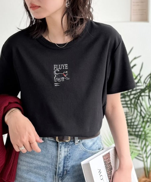 可愛いだけとは言わせない！刺繍コンパクトフライスTシャツアニマルシリーズ（半袖） ce1050360