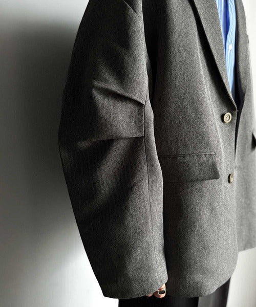 【classical origin】「際立つ、風格。」袖タックオーバーサイズジャケット（長袖）／Tucked sleeves oversized jacket ao1265014