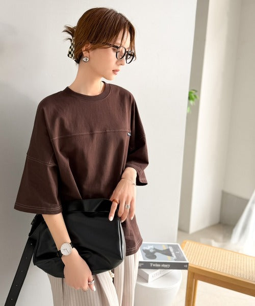 【JaVaコラボ】ユニセックスで着れちゃう。コットン100%半袖フットボールプルオーバー jv1050171