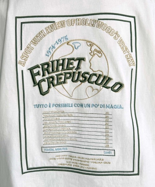 《JaVaジャバコラボ》背中で語る。綿100％バックグラフィック刺繍Tシャツ（半袖） jv1050357