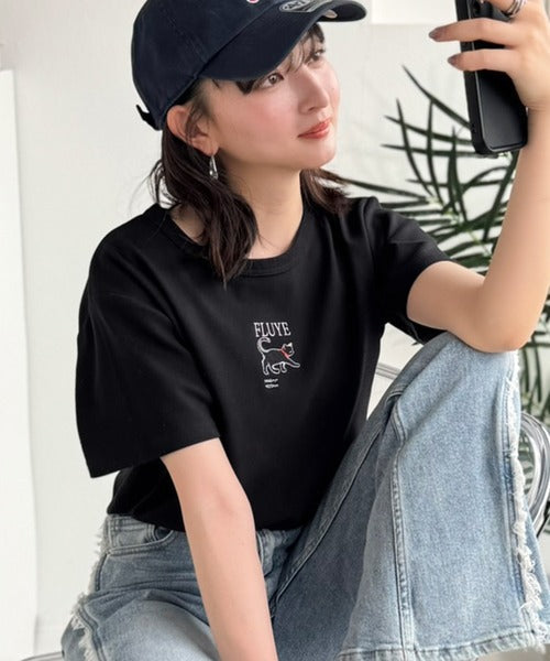 可愛いだけとは言わせない！刺繍コンパクトフライスTシャツアニマルシリーズ（半袖） ce1050360