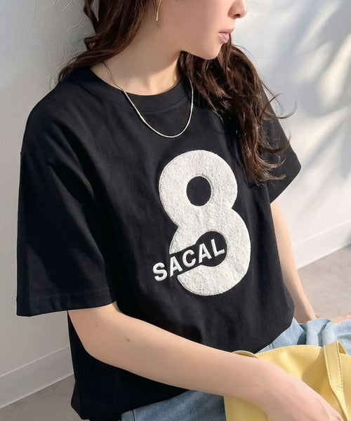 【前後2way】快適素材、立体刺繍がアクセントに♪綿100％デザインナンバリングサガラ刺繍T ce1350008