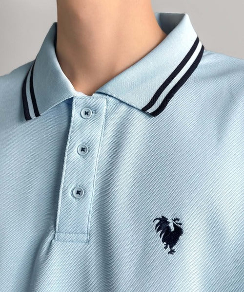 「洗練を纏う、上質な日常。」刺繍入りハイクオリティダブルフェイス素材ポロシャツ／Embroidered High-Quality Double Face Polo co1150026