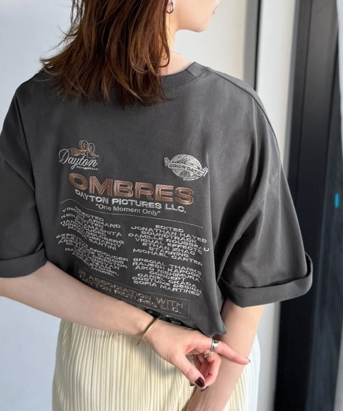 《JaVaジャバコラボ》お洒落見え抜群。大人カジュアルなゆったり半袖T。バック刺繍ビッグTEE（半袖） jv1260550