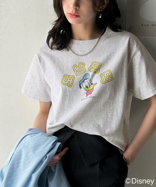 韓国風が今っぽい。ディズニーキャラクターデザイン半袖Tシャツ ce1330036