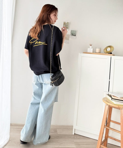 センスが光る。バック刺繍裏毛プルオーバー ce1020204