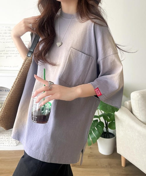 《JaVaジャバコラボ》唯一無二のヴィンテージ感。オーバーサイズシルエットのスプレーダイポケットTシャツ（半袖） jv1020359
