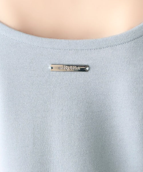 【mily bilet】可憐に揺れて、ときめきを纏う♪前後2wayペプラム切替フリルデザインTシャツ（半袖） mi1019140