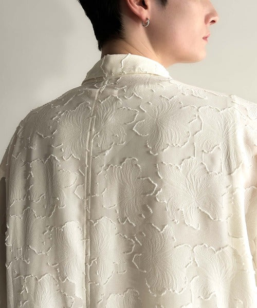 Sheer Jacquard Dolman Sleeve Shirt／フラワー柄シアージャカードドルマンシャツ co1150008