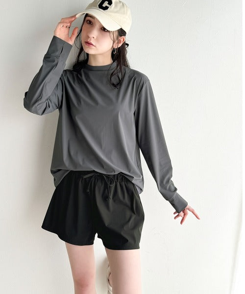 《JaVa ジャバコラボ》接触冷感＆UVカット＆遮熱機能付き♪ラッシュガード5点セット（紫外線カット率90%以上） jv1260412