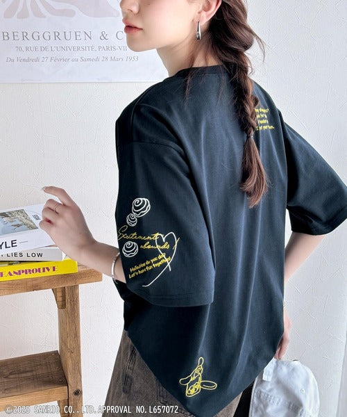 【Sanrio characters/サンリオキャラクターズ】大人可愛い！かくれんぼシリーズランダム刺繍ビッグTシャツ（半袖） ce1350003