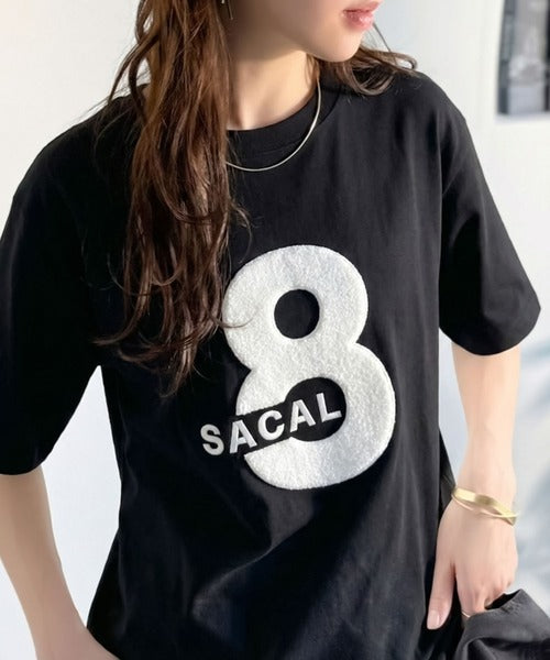 【前後2way】快適素材、立体刺繍がアクセントに♪綿100％デザインナンバリングサガラ刺繍T ce1350008