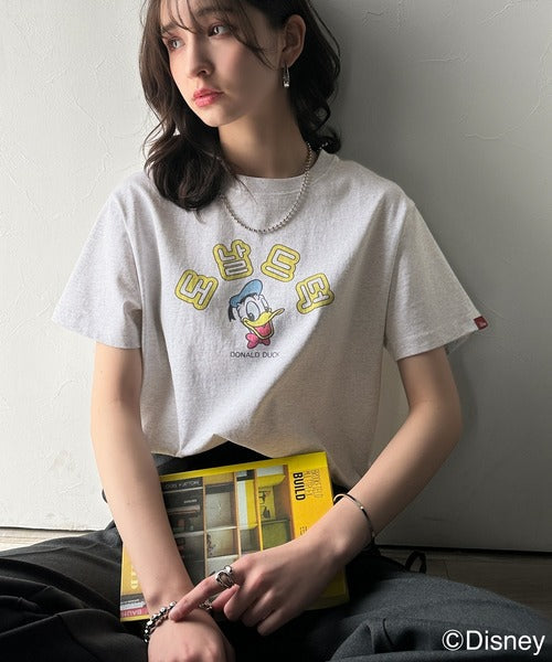 韓国風が今っぽい。ディズニーキャラクターデザイン半袖Tシャツ ce1330036