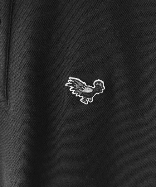 【Classical Origin】「上質な日常。」胸刺繍入り鹿の子ポロシャツ（長袖）／Embroidery Basic Polo Shirt co1150052