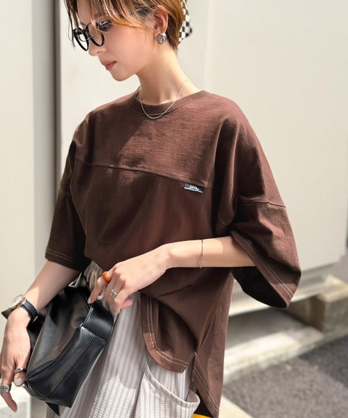 【JaVaコラボ】ユニセックスで着れちゃう。コットン100%半袖フットボールプルオーバー jv1050171