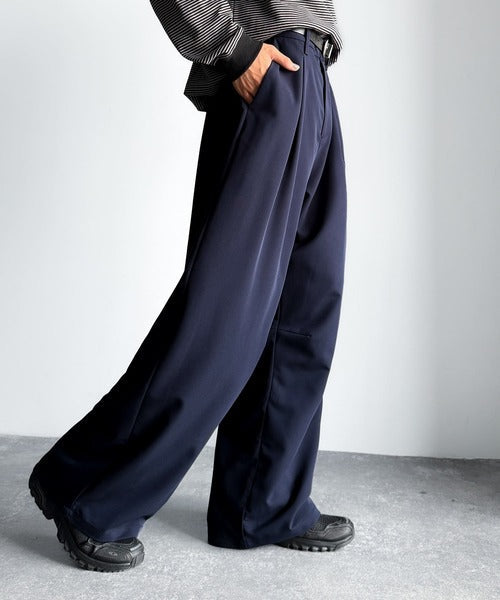 【Classical Origin】「進化系ベーシック。」セミカーブライン ワンタックスラックス／Curved Line One-Tuck Slacks co0780001