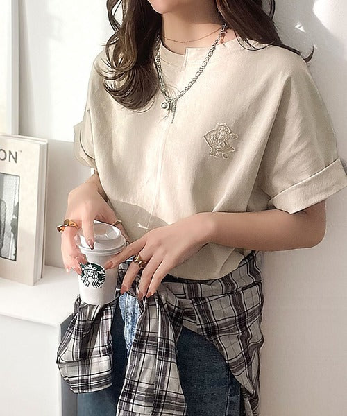 《JaVaジャバコラボ》綿100％!こだわり満載の自信アイテム☆切替BODYロゴTシャツ（半袖） jv1330014