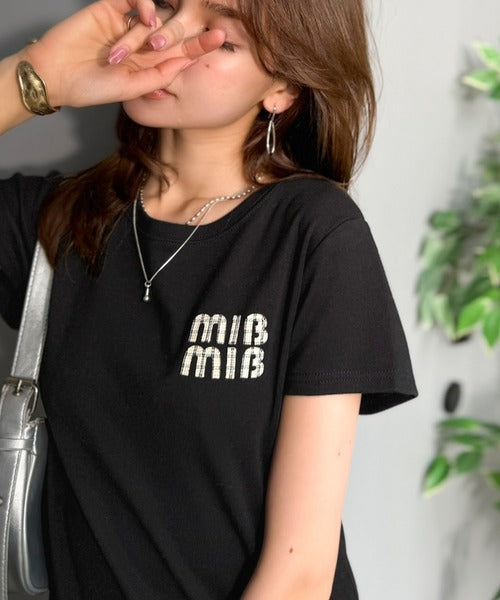 【mily bilet】スタイルよく、着心地いい。絶対使えるシンプルT♪ワッペンコンパクトTシャツ（半袖） mi1329084