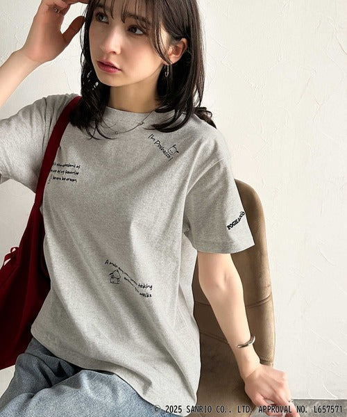 【Sanrio characters/サンリオキャラクターズ】綿100％!かわいい魅力サンリオキャラクターズ刺繍半袖Tシャツ ce1330035