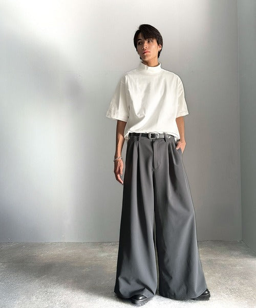 「美しさはタックから。」3タックY2Kスーパーワードスラックス／Three-Tuck Y2K Super Wide Trousers co1150005