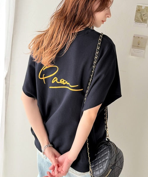 センスが光る。バック刺繍裏毛プルオーバー ce1020204