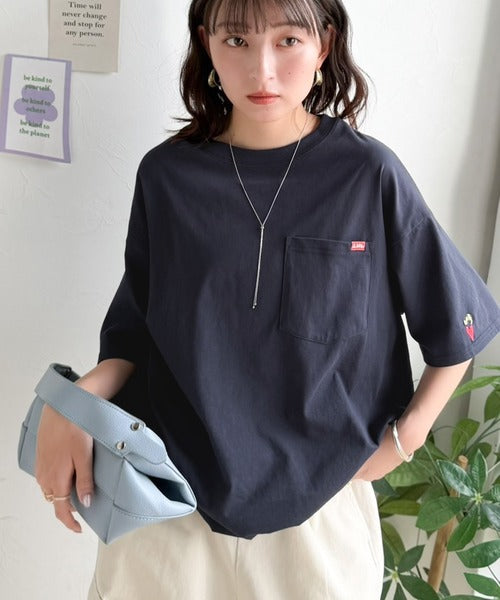 《JaVaジャバコラボ》男女でお揃いできちゃう！バックプリントで差がつく個性派T♪ 裾スピンドル フロッキーバックプリントビッグTシャツ jv1260543