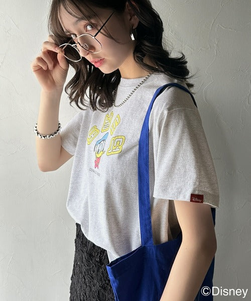 韓国風が今っぽい。ディズニーキャラクターデザイン半袖Tシャツ ce1330036