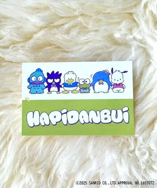 【Sanrio characters/サンリオキャラクターズ】人気キャラ大集合！はぴだんぶいバック刺繍ビッグTシャツ(半袖) ce1350004