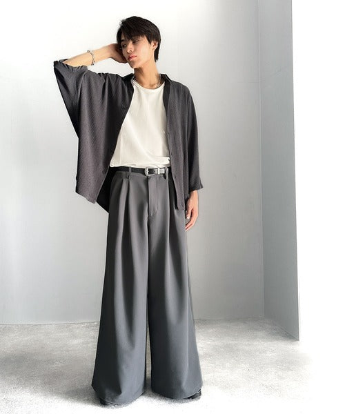 「美しさはタックから。」3タックY2Kスーパーワードスラックス／Three-Tuck Y2K Super Wide Trousers co1150005