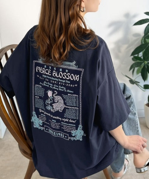 《JaVaジャバコラボ》着るだけで主役級。前後2way刺繍グラフィックオーバーサイズTシャツ jv1260547