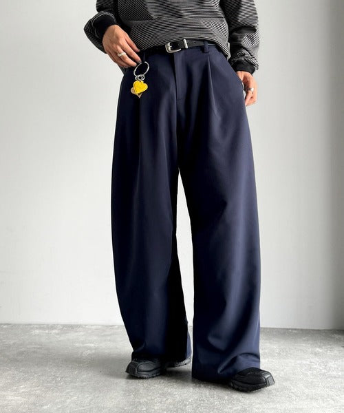 【Classical Origin】「進化系ベーシック。」セミカーブライン ワンタックスラックス／Curved Line One-Tuck Slacks co0780001