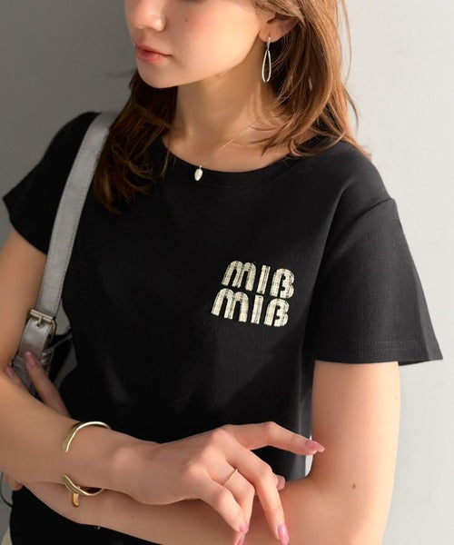 【mily bilet】スタイルよく、着心地いい。絶対使えるシンプルT♪ワッペンコンパクトTシャツ（半袖） mi1329084