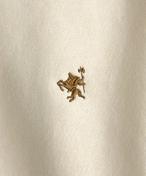 《JaVaジャバコラボ》刺繍が映える"ゆるっと"スウェット。胸刺繍ライトウェイト裏起毛ドルマントレーナー jo0780030