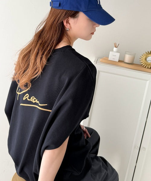 センスが光る。バック刺繍裏毛プルオーバー ce1020204