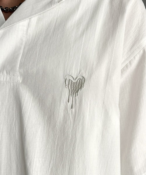 Cotton100%  Ripstop Open Collar Pullover Shirt／コットン100％リップストップ素材オープンカラープルオーバーシャツ co1150012